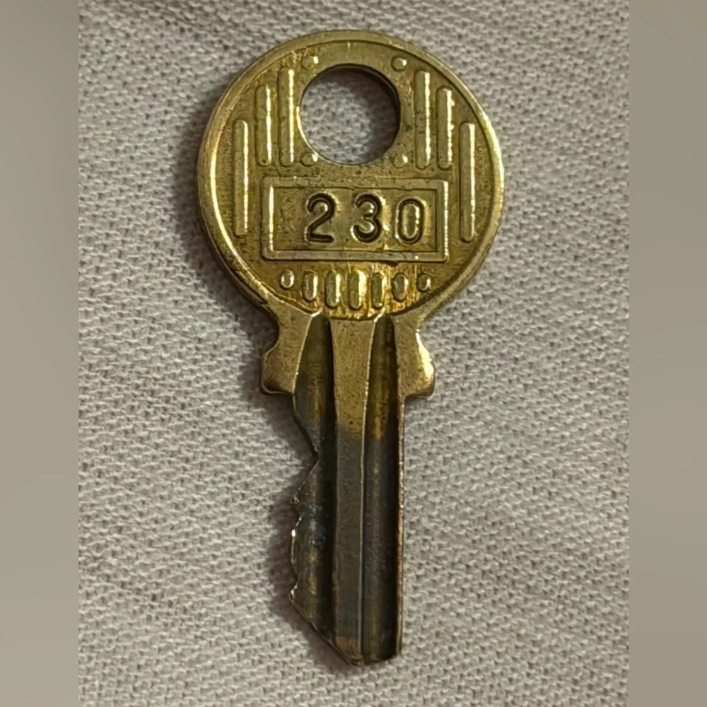 Louis Vuitton Gold-tone Padlock and Key Set
